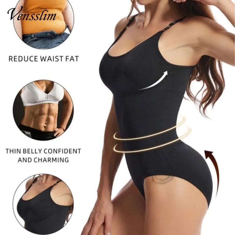 Tummy Control Waist Slimming One-piece Shapewear Sculpting Bodysuit for Women Full Body Shaper Push Up Panties with Hooks