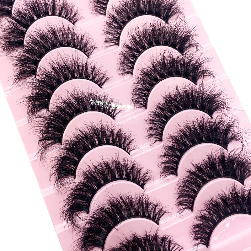 HBZGTLAD New 10 Pairs Natural False Eyelashes Fake Lashes Long Makeup 3d Mink Lashes Extension Eyelash Mink Eyelashes for Beauty