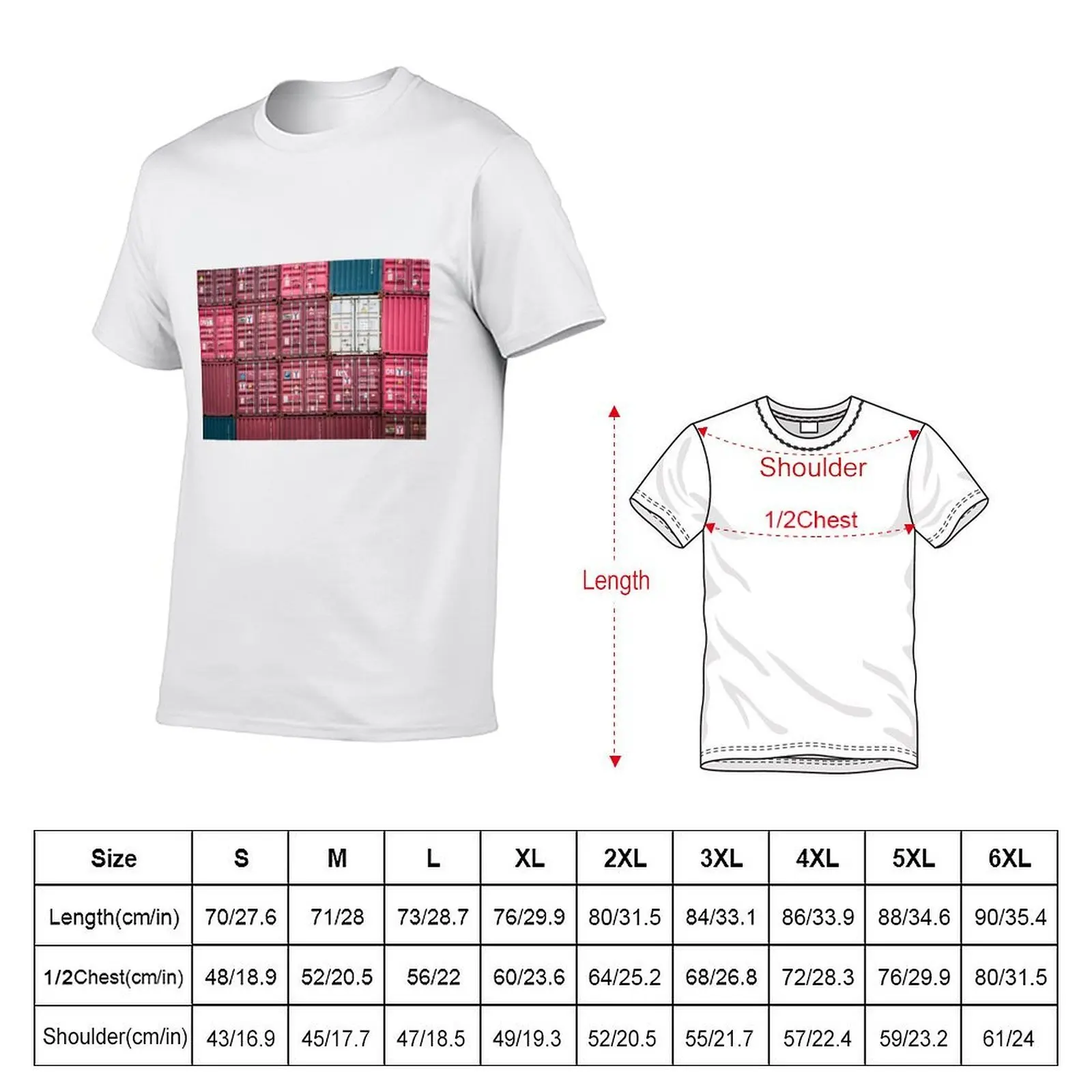 Stacked Cargo Shipping Containers T-Shirt hippie clothes custom shirt Men's clothing