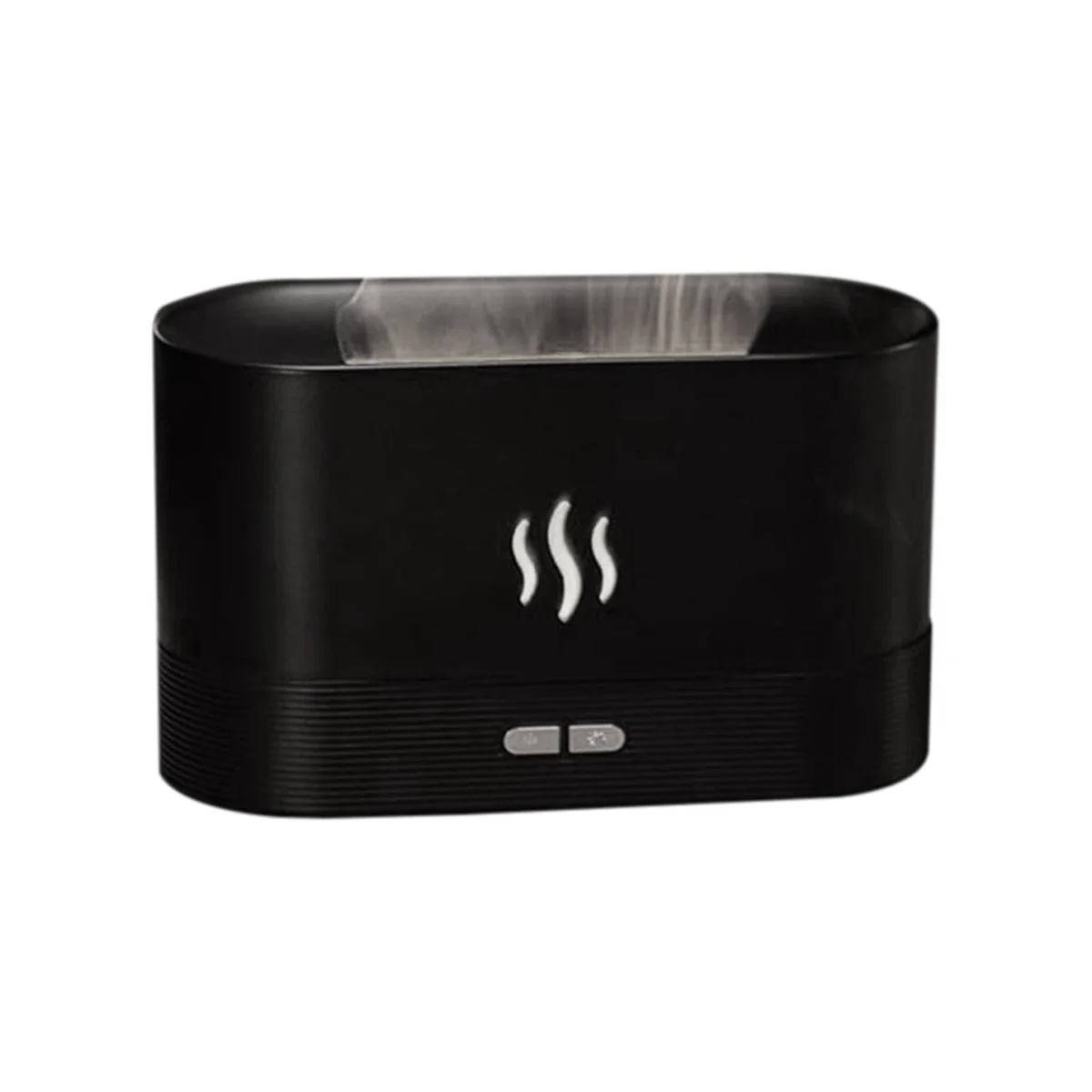 Difusor de óleo essencial umidificador, umidificador com difusor de umidificador de luz de chama de 7 cores