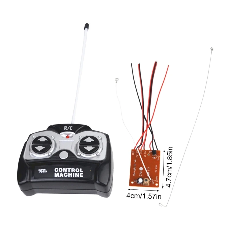 Placa circuito controle remoto transmissão sinal estável 5ch 27mhz para peças brinquedo design plástico longa