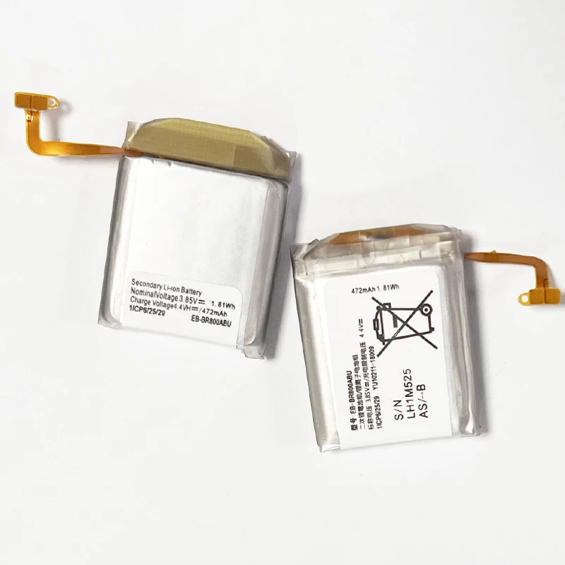 472mAh Replacement Batteries EB-BR800ABU 3.85V for Samsung Gear S4 46mm SM-R800 SM-R805 SM-R810 Smart Watch Battery