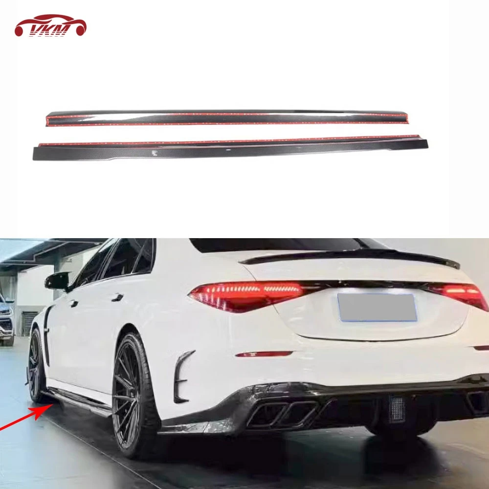 

Carbon Fiber Side Skirts Extension Panel for Benz S Class W223 S450 S500 2021-2023 ​FRP Car Accessories Body Kits