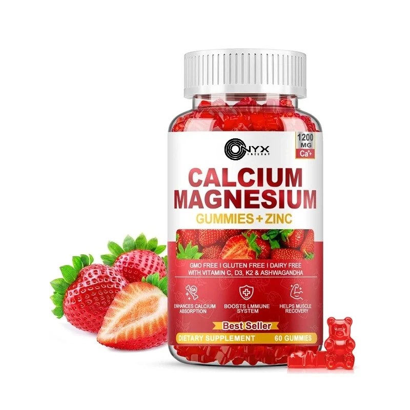 

Calcium magnesium zinc gummies contain vitamin D3, absorb calcium supplements, suitable for bones and muscles
