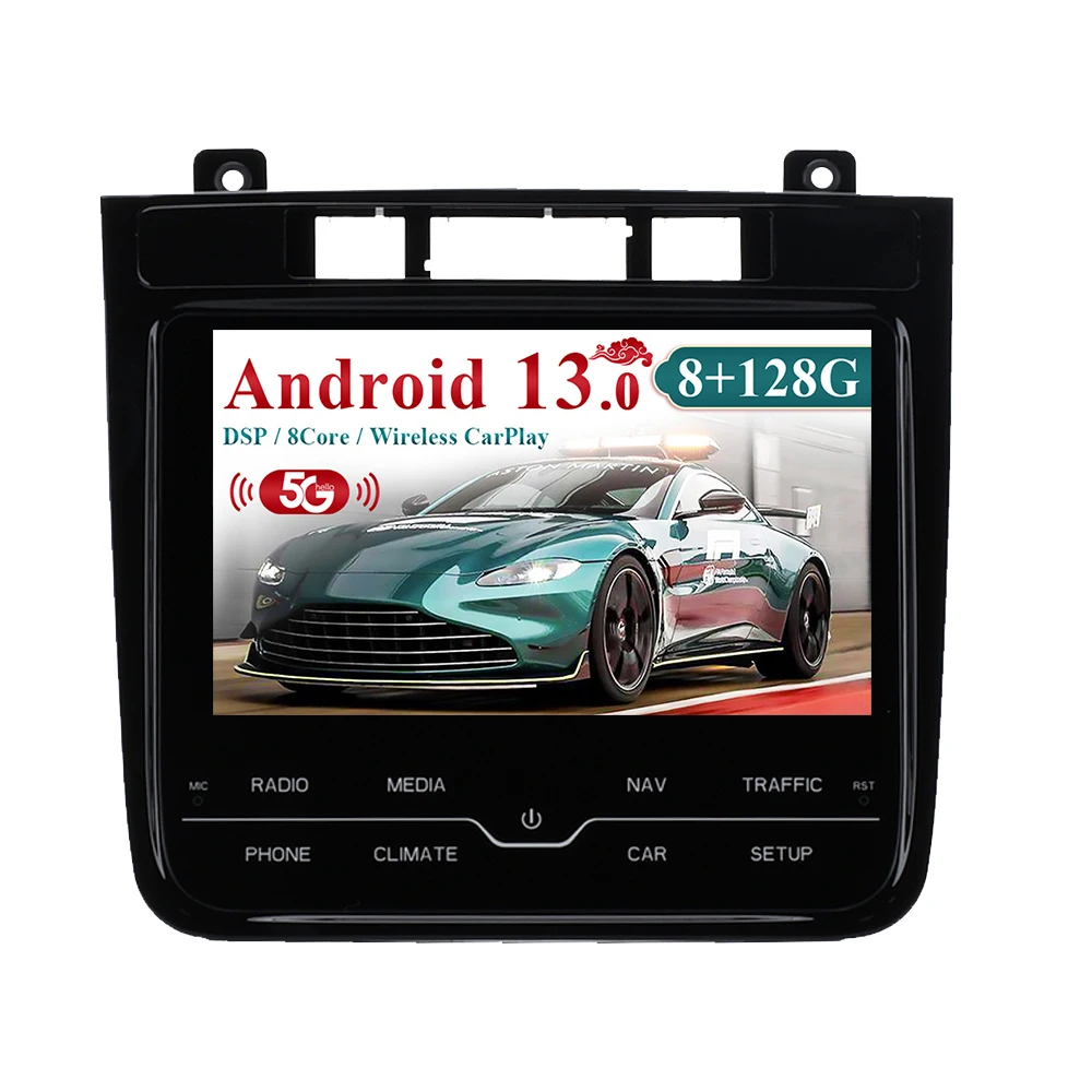 

8,0-дюймовый carplay Android 13 для Volkswagen Touraeg 2011-2017, автомобильный радиоприемник, мультимедийный плеер с сенсорным экраном, GPS-навигация, головное устройство
