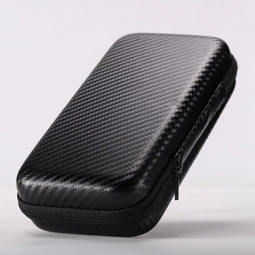 Practical Shock Absorption Mobile Hard Disk Drive Storage Case EVA Headphone Storage Bag Mesh Pocket Office Supply