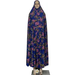 New Dubai Islamic Robe Ramadan Womens Hooded Abaya African Sleeveless Loose Soft Prayer Garment Muslim Floral Dress With Hijab