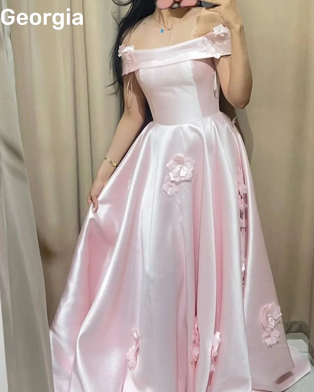 

Свадебное платье на заказ, розовое трапециевидное платье с цветами, Дубай, роскошное вечернее платье длиной до пола, элегантные платья с рюшами для женщин