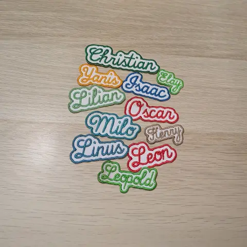 Customized Text Iron‑On Name Embroidered Patch Personalized Letter Applique Badge for Clothes Backpack Hat DIY Accessory