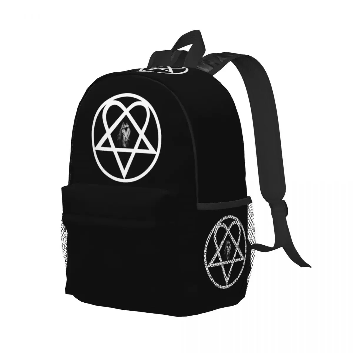 

Heartagram Him Music Band Logo Backpack Student Boys Girls BookBag Children School Bag Computer Shoulder Bags for Men Women