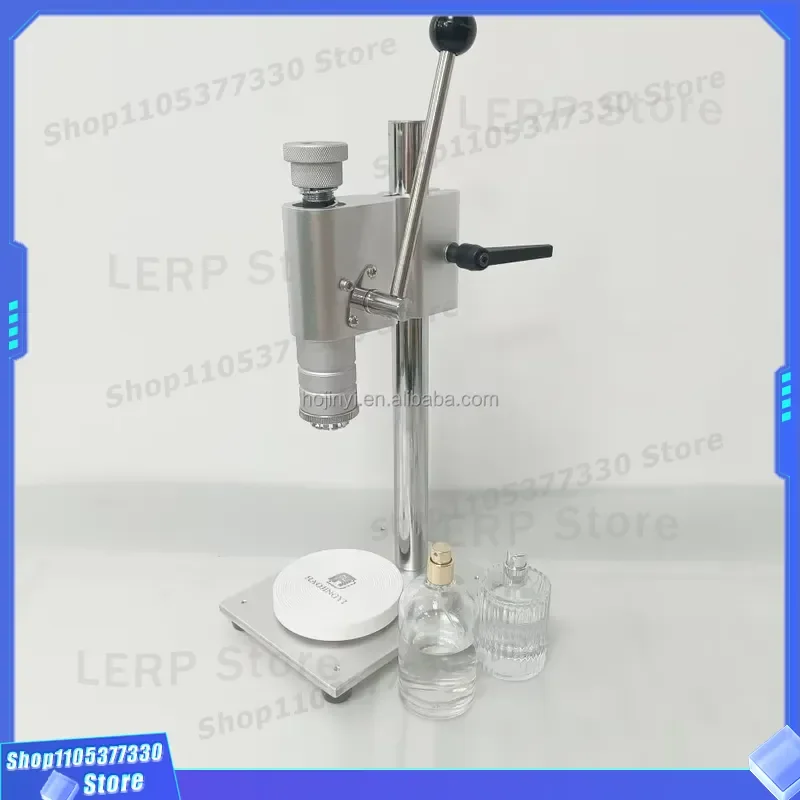 Manual Perfume Bottle Sealer Adjustable Height Crimper Tool for Glass Vial Beverage Paper Cap Sealing Device Handheld Press