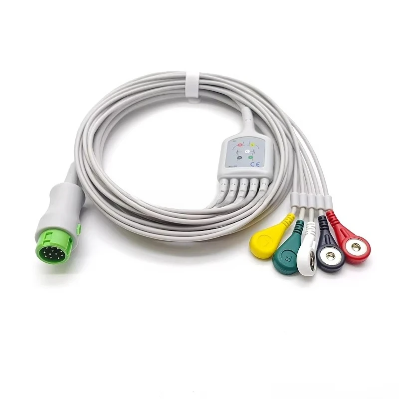 Compatible with Mindrays Beneviews 5-lead ECG Patient Cable