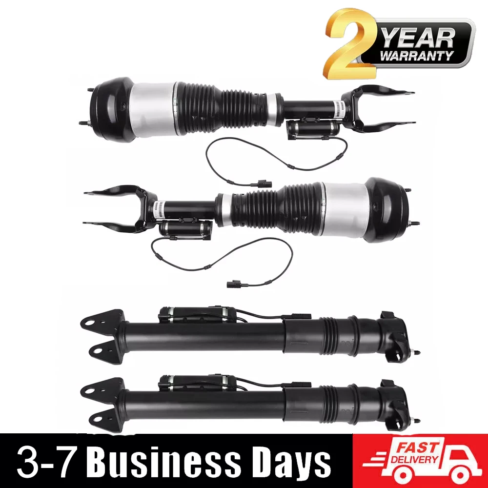 4 Front Rear Air Suspension Struts w/ADS For Mercedes W166 ML350 500 X166 GL450