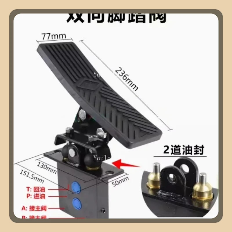 

Suitable for Pedal Control Two-way Valve for Breaker Hammer Hydraulic Foot Pedal Valve