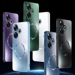 For Xiaomi POCO F6 Pro Case Hard Matte magnetic Magsafe protective Back Cover Phone Cases For Xiaomi Poco F6Pro f 6 Phone Shell