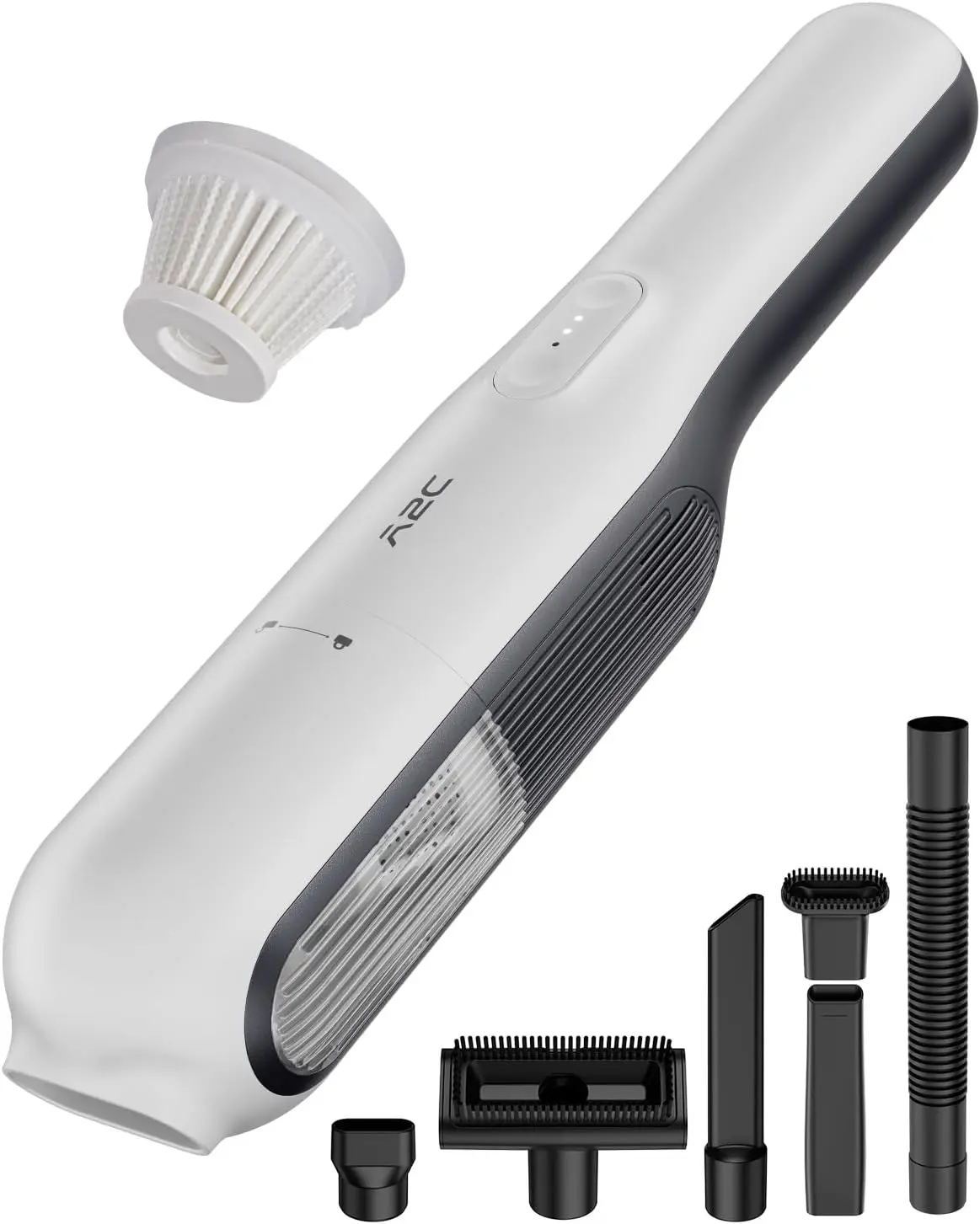 

Cordless Handheld Vacuum with 19000Pa Suction, HEPA Filter, 2 Modes & Multi-Nozzles for Home, Car, Office Cleaning