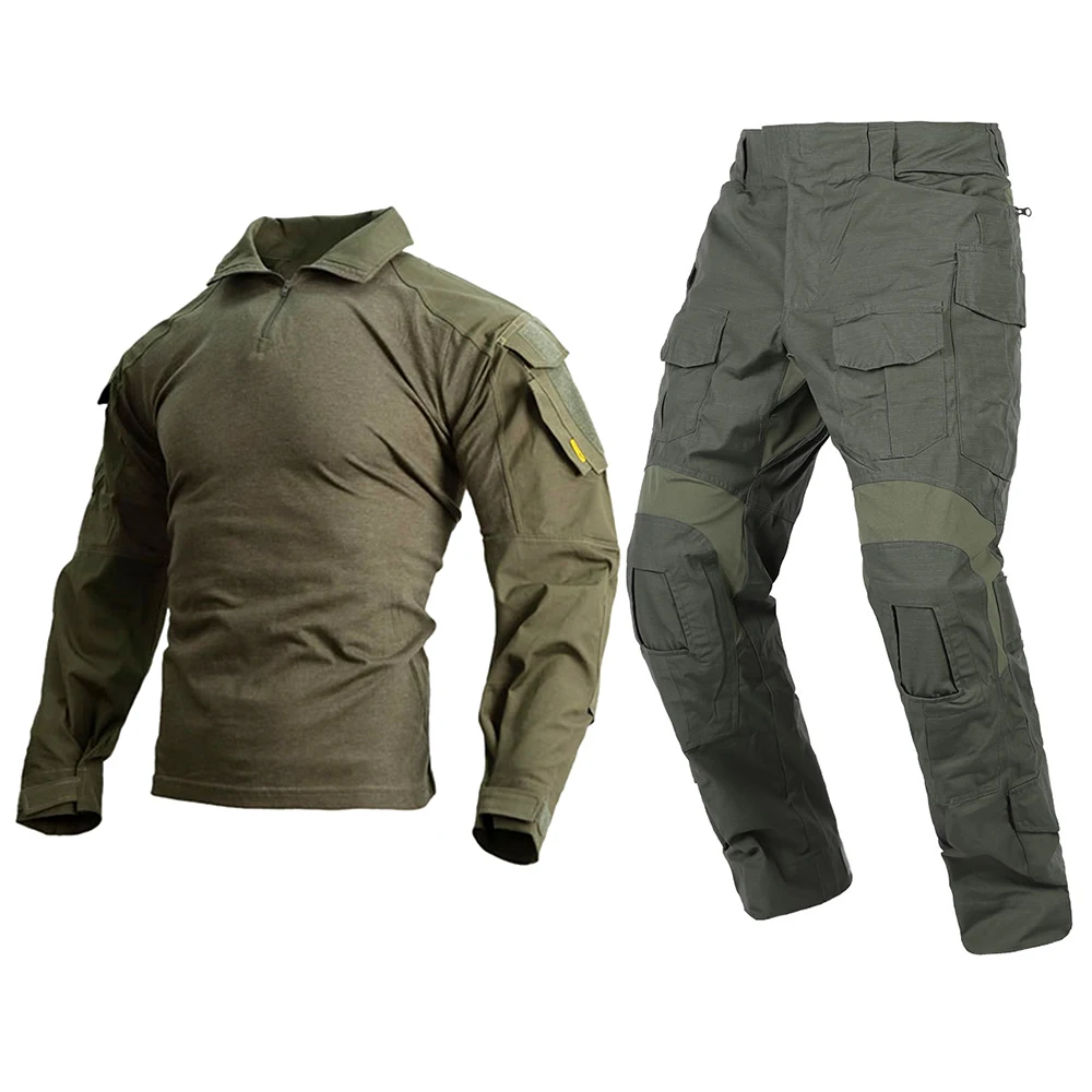 Emersongear Taktische E3 Kampfuniform-Sets Hemden Hosen Verbesserte Version Herren BDU Trainingsanzug Dienst-Cargohose Oberteile Nylon RG – Detail 2