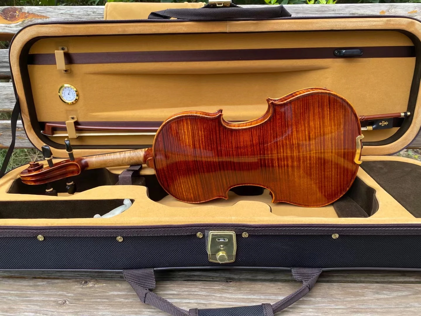 Strong tone! Violin 4/4 Stradivarius 1716 brown Italian Vintage Oil Varnish Professional musical instrument Violino free shippin