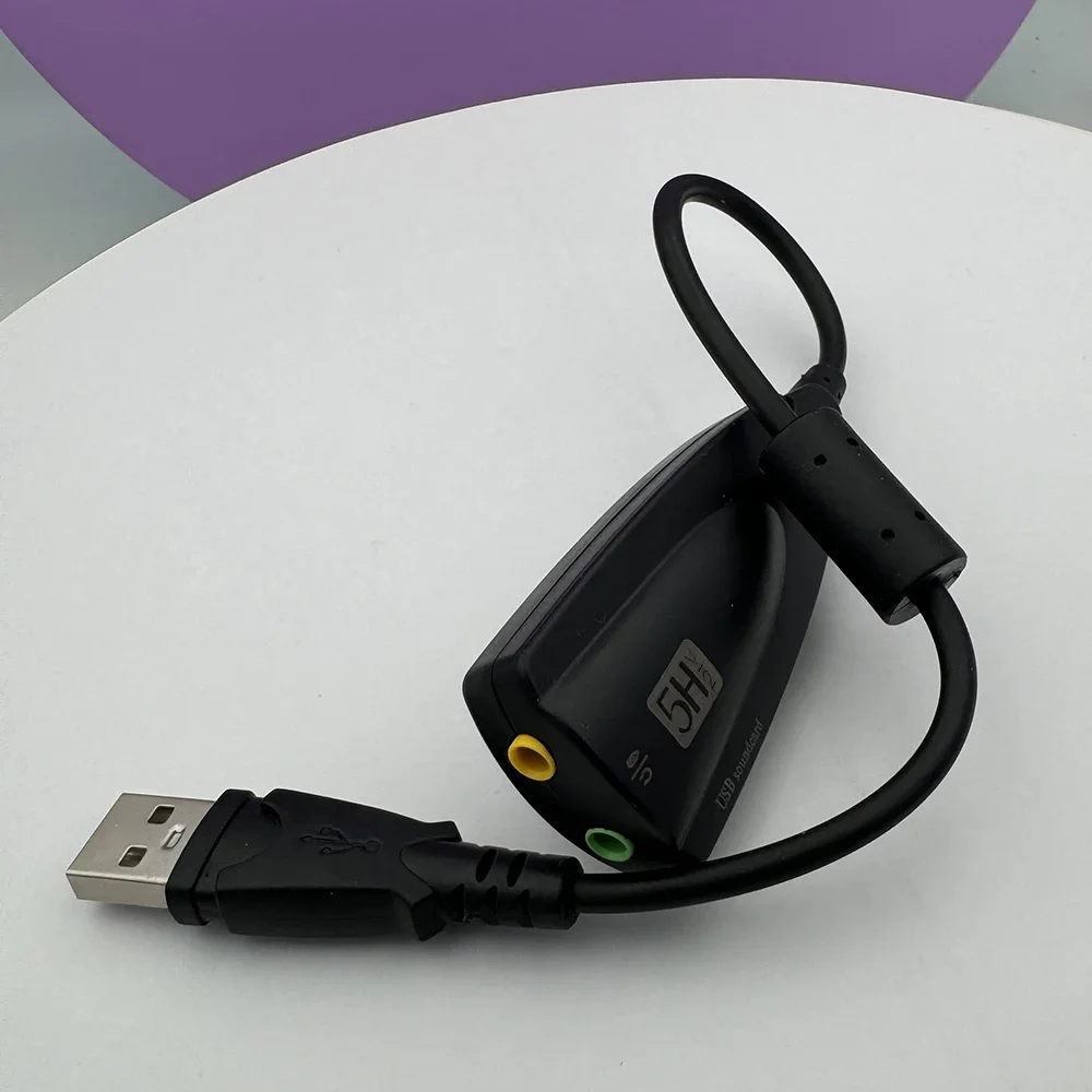 

5HV2 Стерео 7,1-канальный с кабелем Звуковая карта Звуковая карта USB 2.0 для компьютерных игр Специальная внешняя высококачественная звуковая карта