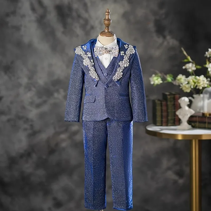 

Kids Boy Suit Children's Piano Performance Evening Dress Blazers Sets Boys Suits For Weddings Traje De Niño Para Bautizo A4435