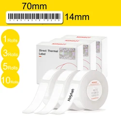 Long 14x70mm Adhesive White Label Paper Sticker for Niimbot Labeller D110 D11 D101 Label Printer Refill