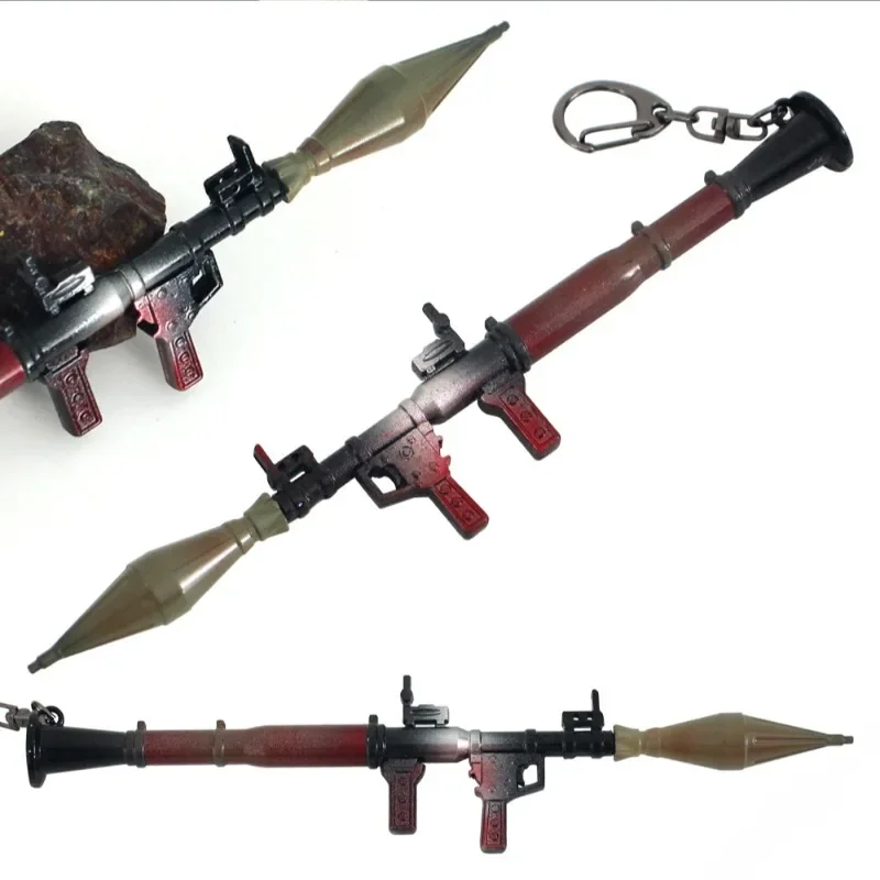 18cm Arena Breakout Removable PRG7 Rocket Launcher Weapon Model Alloy Pendant Prop Collection Birthday Gift Akcesoria Toy Boys