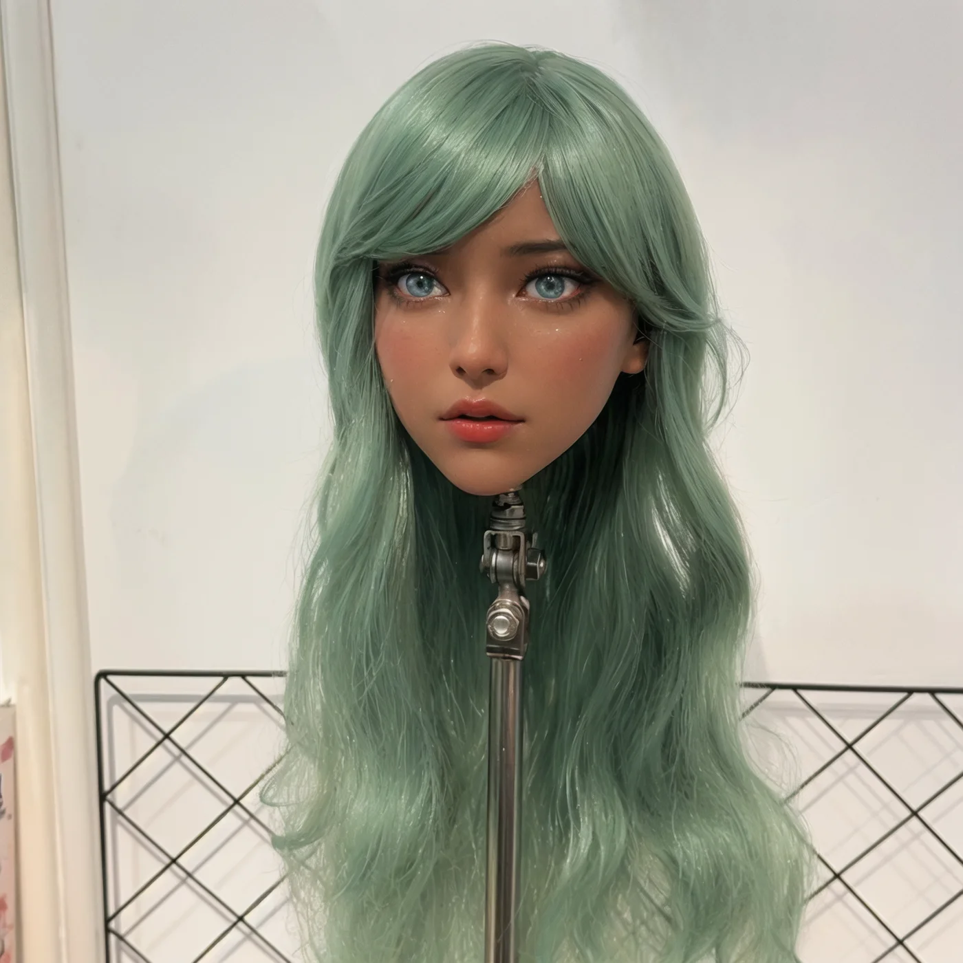 قالب رأس TPE احترافي (واجهة M16) - أداة أساسية لتصفيف الشعر وممارسة المكياج، مصنوعة من مادة TPE عالية الجودة