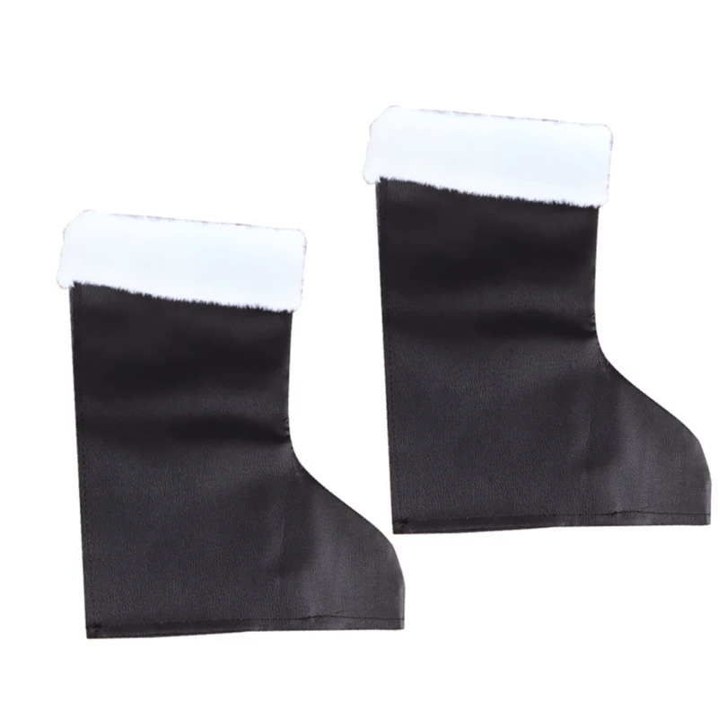 คริสต์มาสSanta BOOTครอบคลุมPUหนังSantaรองเท้าคริสต์มาสรองเท้าสำหรับเด็กผู้ใหญ่คริสต์มาสCarnival PARTY COSPLAY
