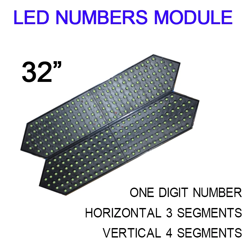 Green color 32INCH 12V outdoor led number High brightness ,Led Signs, 7 segment Of The Module