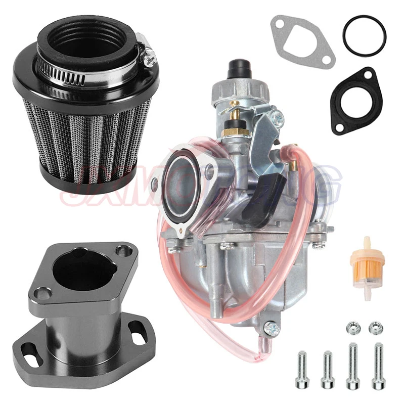 VM22 26mm Carburetor Carb Performance Intake Pipe Mainfold 38mm Air Filter Kit For Predator 212cc 196cc Honda GX160 GX200