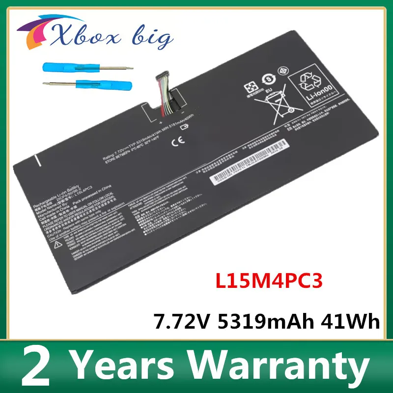 Bateria do Portátil para Lenovo Ideapad Miix L15l4pc3 L15m4pc3 72012ikb Miix5 Pro 80vv005wge 80vv002qge 80vv002nge 7.72v 41wh