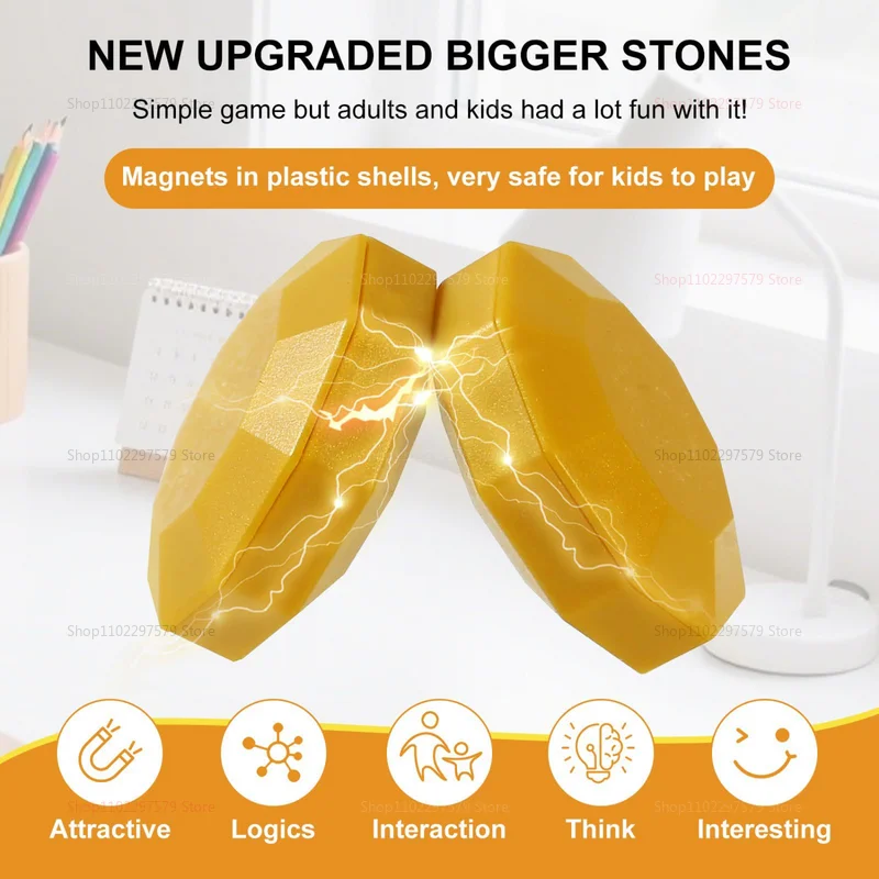 New Magnetic Chess Game Interactive Magnet Board Tabletop Strategy Game Stone Set Family Kids Adults Portable Fun Educational