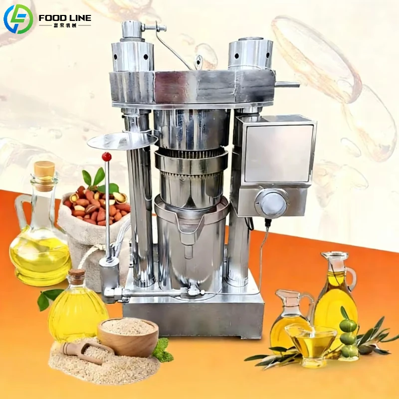 Customized Stainless Steel Hydraulic Oil Press Machine Commercial Oil Extraction Machine Walnut Almond Sesame Coconut Oil Press
