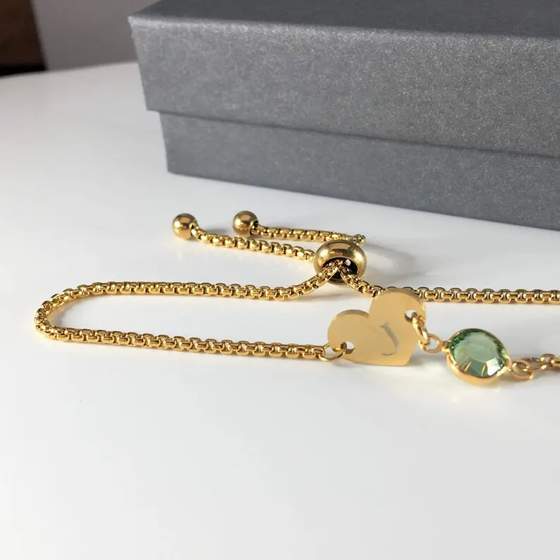 سوار جوهرة الميلاد على شكل قلب أولي، هدية عيد الحب، سوار أولي، هدية عيد ميلاد مخصصة لذيذة لعيد الميلاد