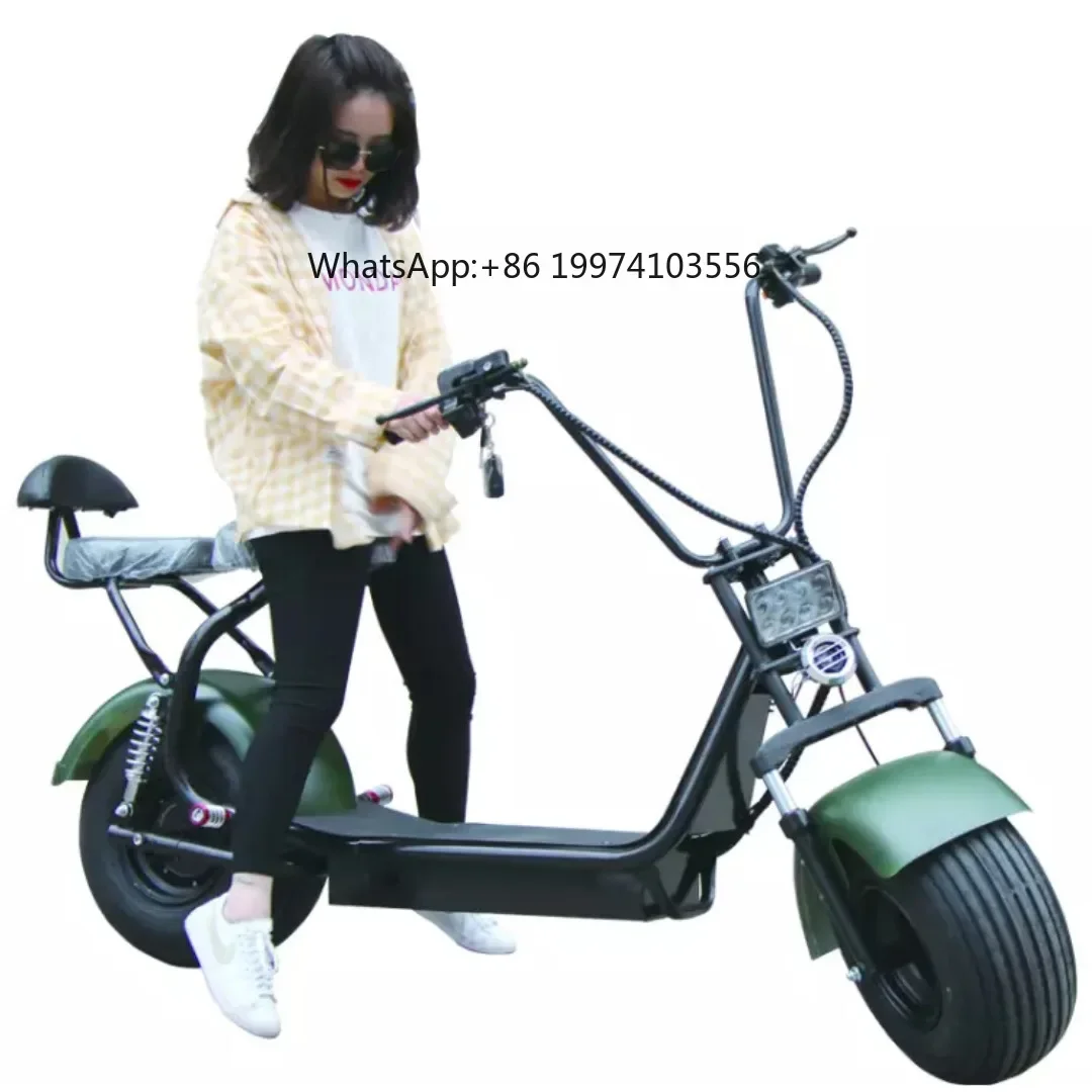 

Harley electric car adult two-wheeled battery car removable lithium battery city scooter wide tire electric motorcycle