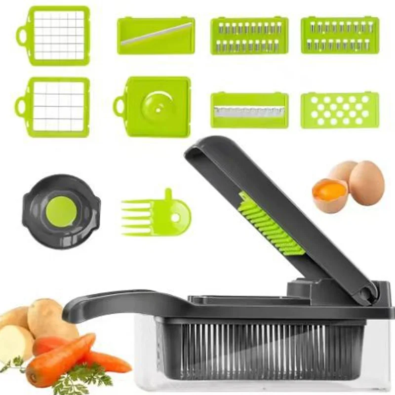Advanced Vegetable Cutter - Wave Cut Pattern, Decorative Ridges for Veggies, Single Piece