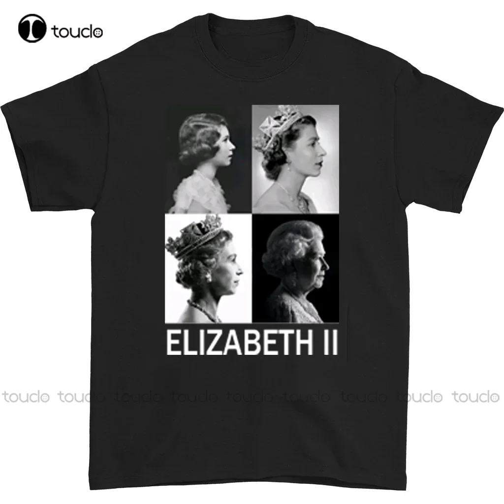 Rip Queen Elizabeth Ii Memories Peace Collage T-Shirt 1926 2022 Black Tee S To 5Xl Commemorative Tee Shirt Xs-5Xl Tribute Shirts