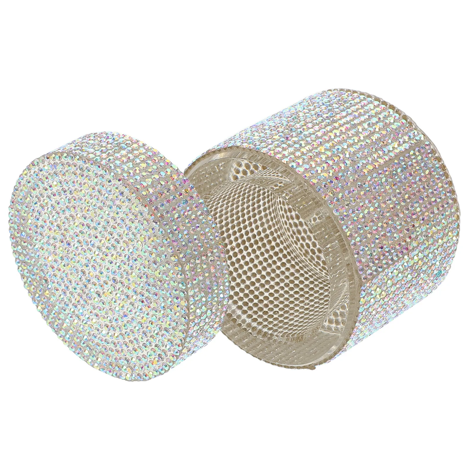 Tapa de taza para decoración de uñas de cristal con diamantes de imitación, accesorios para polvo de líquidos acrílicos, soporte de herramientas de manicura multifuncional decorativo de almacenamiento