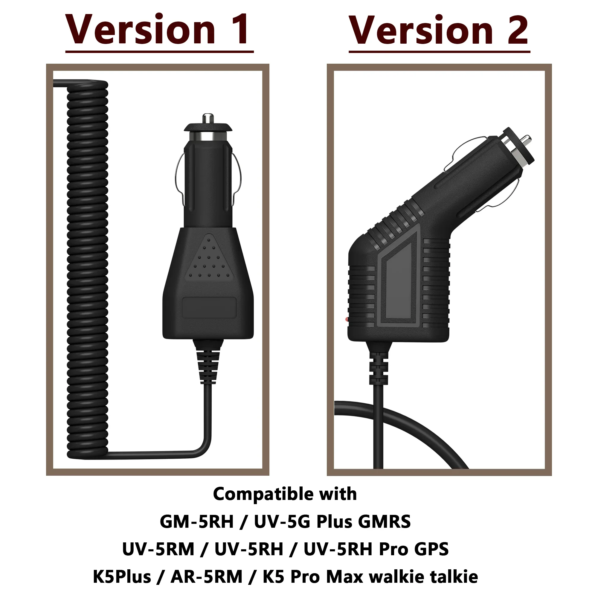 Baofeng K5 Pro Max аккумуляторный элиминатор UV5RM автомобильный прикуриватель зарядное устройство 12 В-24 В для UV5G Plus UV-5RH аксессуары для рации