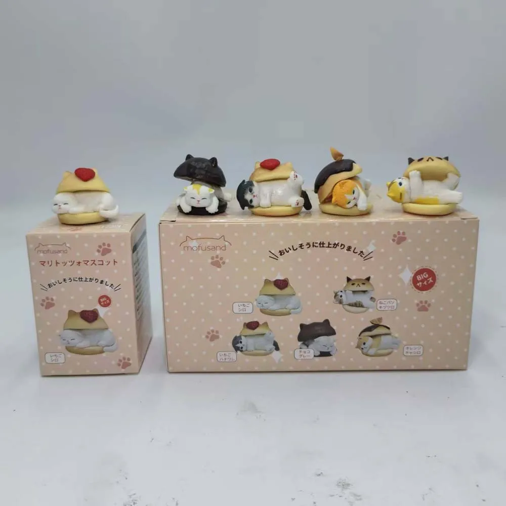 

Mofusand Hamburger Cat Blind Box Gift Cute Toys Desktop Ornament Girl's Gift Birthday Present Collectable Figurines Garage Kit