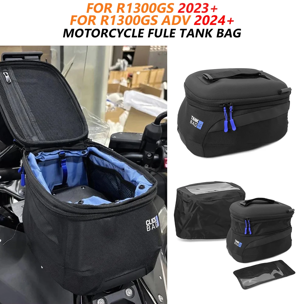 

Для мотоцикла BMW R1300GS Adventure 2023 2024 2025: Водонепроницаемая сумка на бак с быстрым креплением, 6 л, для хранения багажа (R1300 GS ADV, R1300 GSA)