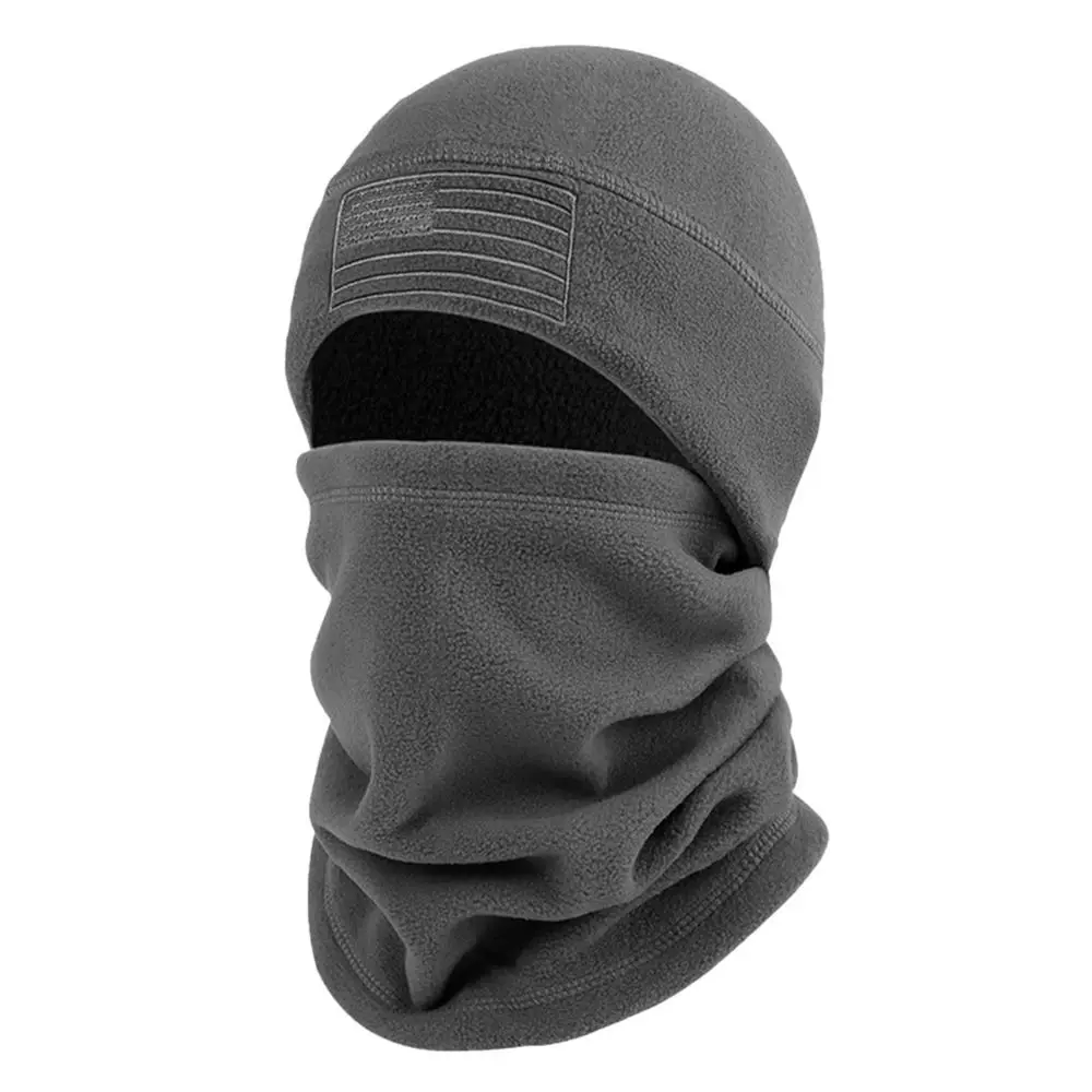 Conjunto de cachecol de lã com proteção contra frio, gorro grosso de cor sólida, cachecol, aquecedor de pescoço, mulheres e homens