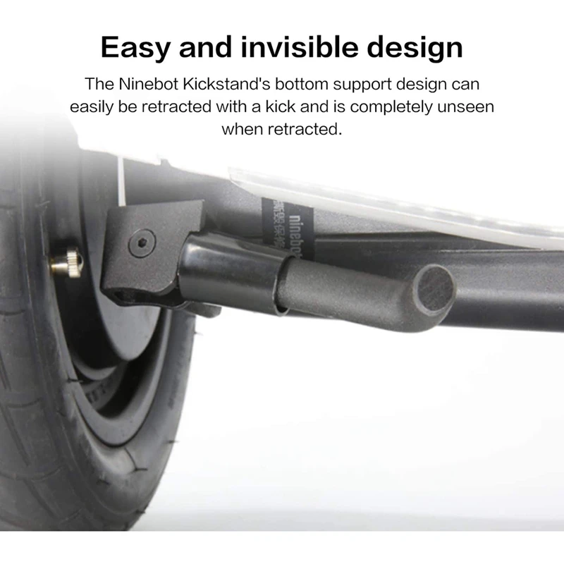 Voor Segway Ninebot Zelfbalancerende Scooter Kickstand, Opvouwbare Draagbare Kickstand Voor Ninebot S Zwart-Wit