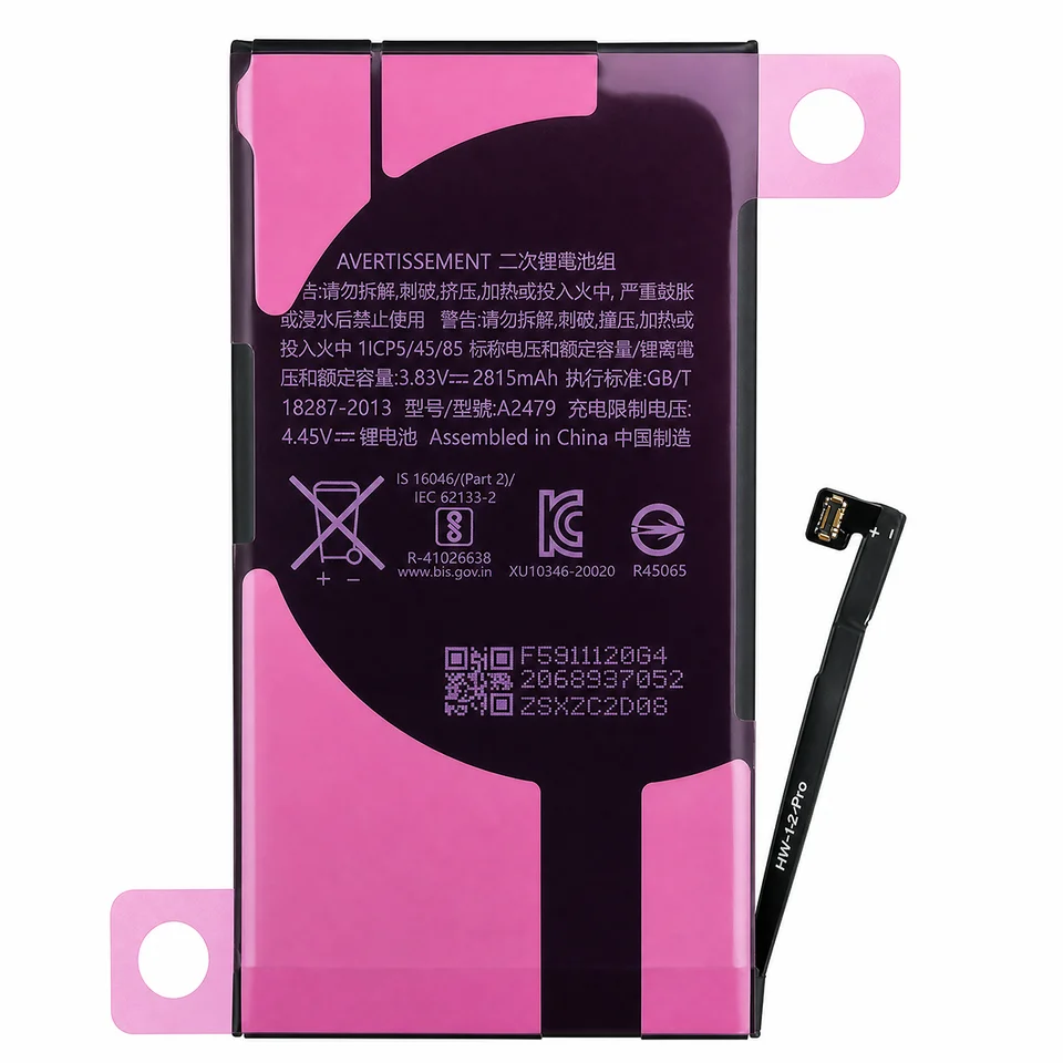 Nueva batería de repuesto A2479 A2466 para iPhone 12 Mini/12 Pro Max, baterías para teléfono móvil + herramientas 5