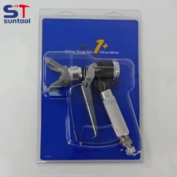Suntool XTR5 XTR6 XTR7 Airless Spray Gun for 500Bar Spraying Paint Jobs Round Handle 4-Finger Trigger No Tip Protective Coatings