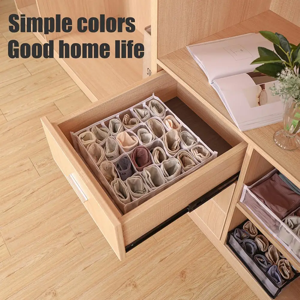 Underwear Bra Storage Box Underwear Organizer Box Panty Socks Compartment Storage Boxes Drawer Storage Box Home Storage