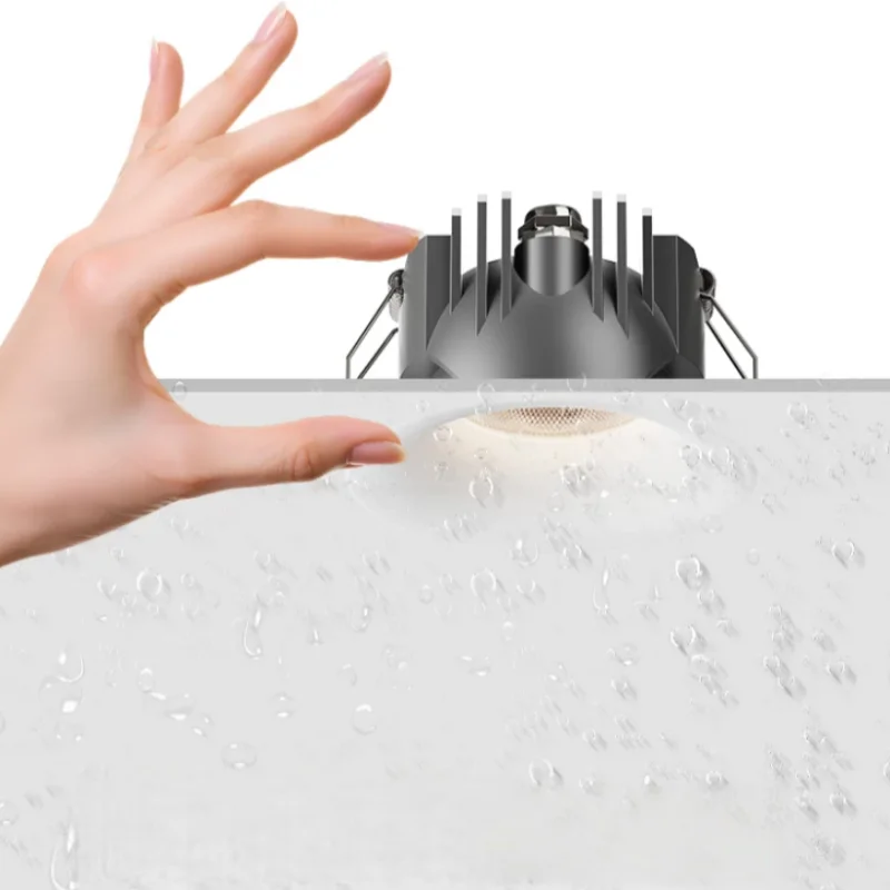 CANTH IP65 full spectrum waterproof spotlight intelligent anti-glare home embedded living room ceiling new no main light