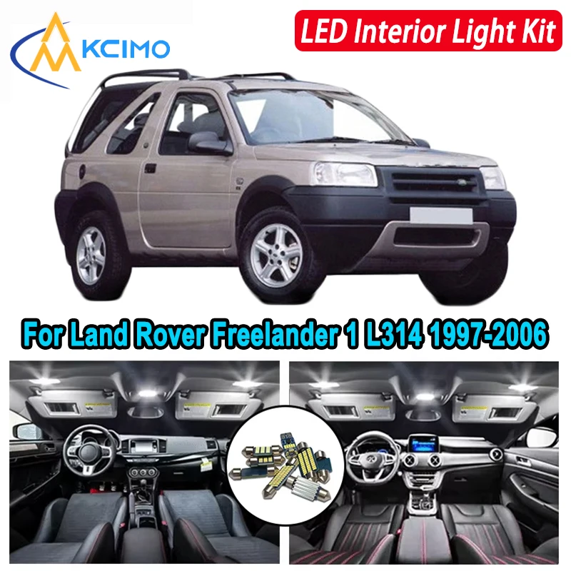 

Kcimo LED For Land Rover Freelander 1 L314 (1997-2006) Premium Bright LED Interior Dome Map Trunk Light Kit