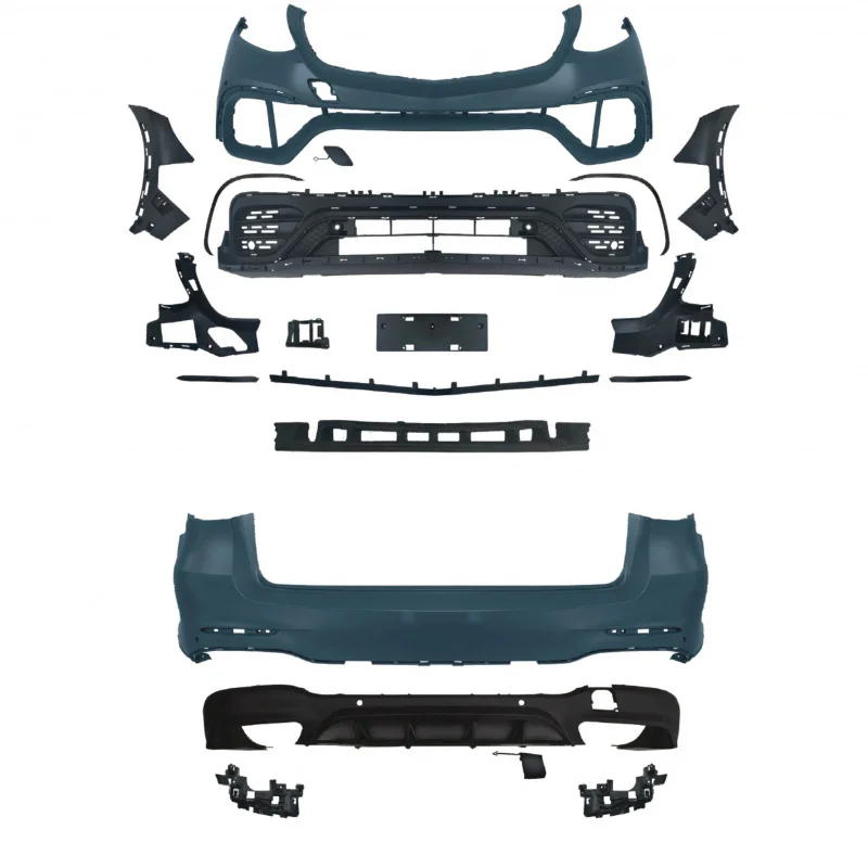 

Suitable for Mercedes Benz GLC X253 2016-2019 Facelift, GLC63 Coupe AMG Full Bodykit, PP Material Car Bumper