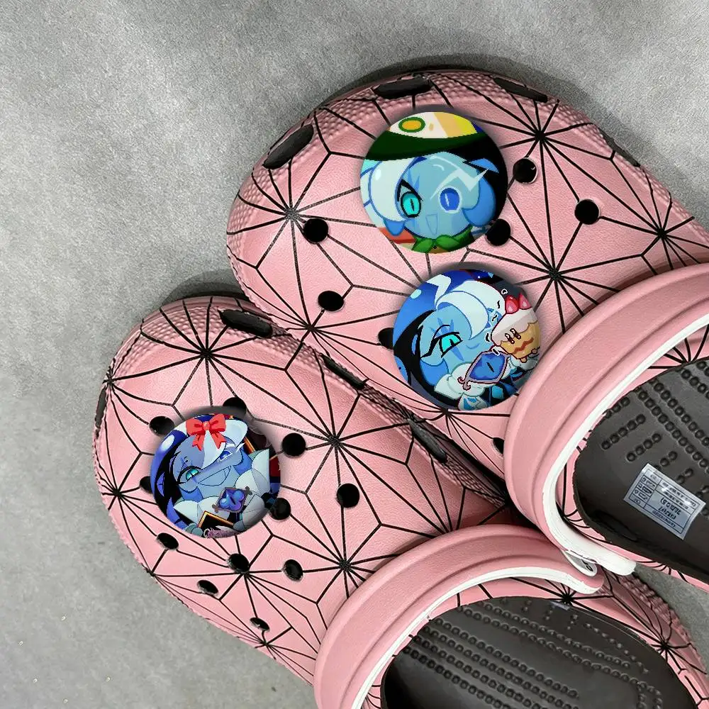 

Значок S-Shadow Milk C-Cookie, подходящий для обуви Crocs, аксессуаров, брошей, подарков и украшений для одежды